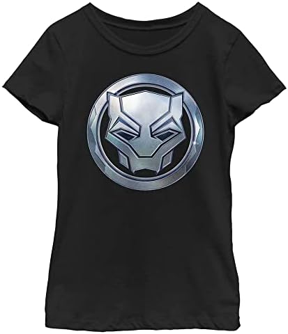 Marvel Lány Fekete Párduc Pecsét Fém T-Shirt