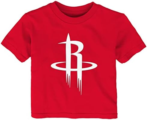 Outerstuff NBA Csecsemők (12M-24M) Houston Rockets Elsődleges Logó Rövid Ujjú T-Shirt