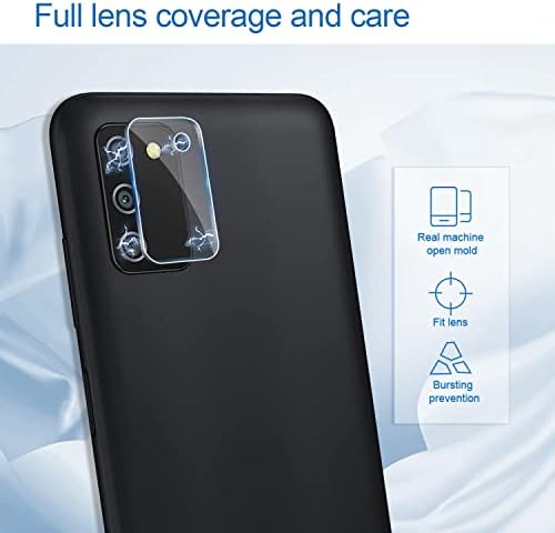 PULEN Samsung Galaxy A03S képernyővédő fólia (3 Csomag), 2 Csomag Kamera Lencséjét Védő,HD Tiszta karcálló Buborék Szabad