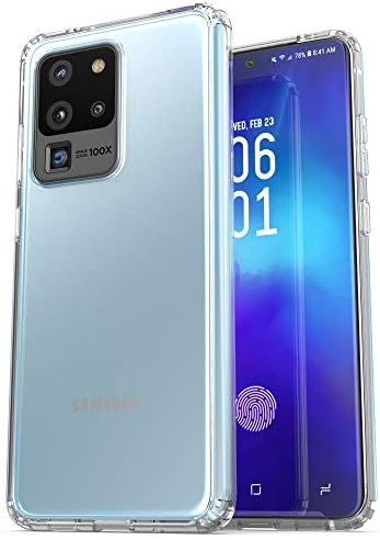 A csomagolt Galaxy S20 Ultra Tiszta Ügy - Ultra Vékony Átlátszó Crystal tok Samsung S20 Ultra Telefon