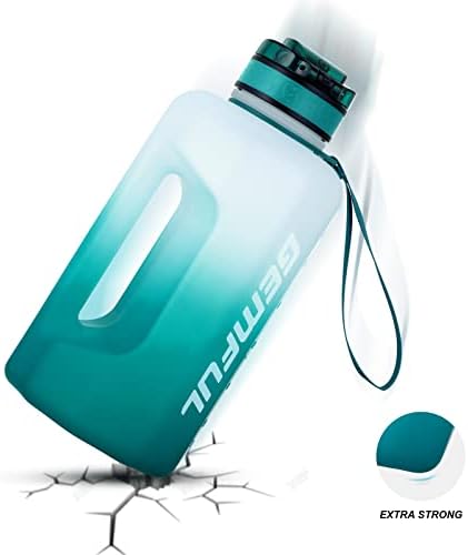 GEMFUL Nagy Üveg Vizet, a Fogantyú 2.2 Literes BPA Mentes Sport (Cyan)