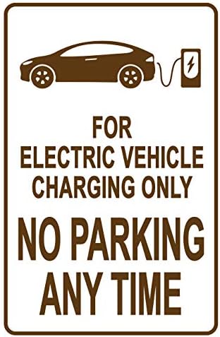 Elektromos Jármű Töltés CSAK NEM Parkolás Jel – Egy Emlékeztető a Töltés EV egyetlen, Élénk Design Plus UV-Védelem, hogy
