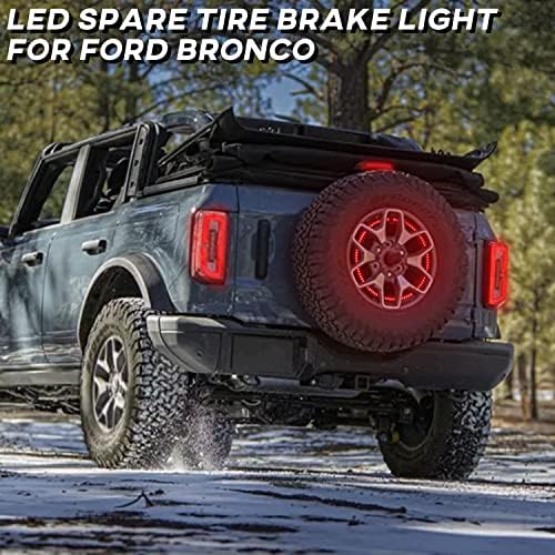 KEWISAUTO LED-Pótkerék féklámpa a Bronco 21-23, Füstölt lencse Hátsó Pótkerék Fék hátsó Lámpa 3. a Harmadik piros Lámpa Ford