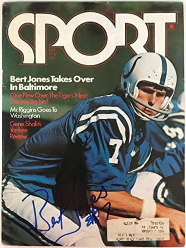 Bert Jones Aláírt Sport Magazin október 1976 - Dedikált NFL Magazinok