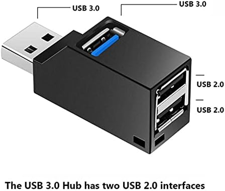 WDBBY USB 3.0 HUB Bővítő Adapter Mini Elosztó Doboz PC, Laptop, Mobiltelefon nagysebességű U Lemez Olvasó (Szín : B)