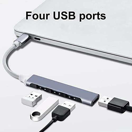 CUJUX 4 Port Típus-C/USB Hub USB3.0 USB Elosztó OTG Adapter Hub USB-hálózati Adapter Splitter USBC központja Egér, Billentyűzet,