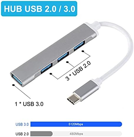 CHYSP USB-C HUB 3.0 C Típusú 3.1 4 Port Több Splitter OTG Adapter PC Számítógép Tartozékok