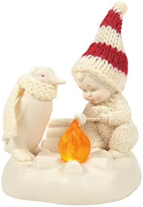 Osztály 56 Snowbabies Karácsonyi Emlékek Hangulatos Tábortűz Világít Figura, 3.54 Inch, Többszínű