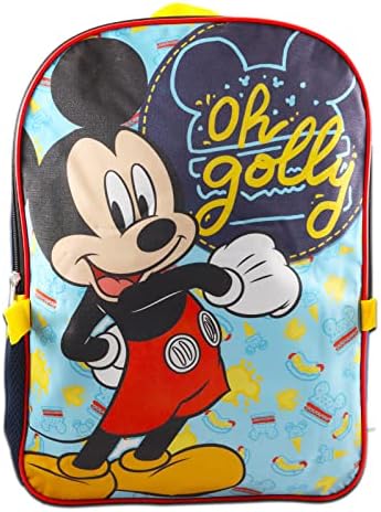 Disney Mickey Egér Bundle Hátizsák, majd Ebéd Box Set - Mickey Egér Hátizsák Fiúknak 8-12 Csomag Mickey Egér Ebéd Táska Gyerekeknek,