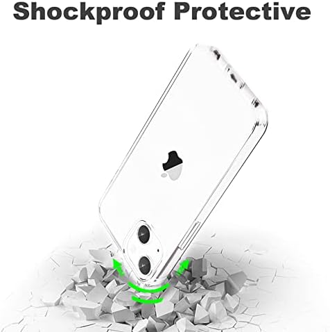 JJGoo Kompatibilis az iPhone 13 Mini Esetben Tiszta, Puha, Átlátszó Ütésálló Védő Slim Vékony Lökhárító hátlapot iPhone 13