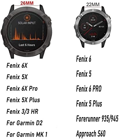 KFAA gyorskioldó Watchband Szíj, a Garmin Fenix 7 7X 6X Pro Nézni Easyfit Csukló Zenekar Fenix 6 Pro Garmin Fenix 5X 5 Óra