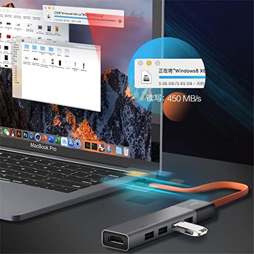 Az USB Elosztókat Laptop Adapter USB Hub Elosztó 3.0 Ultifunction 5in1 nagysebességű Terjeszkedés Dock Hordozható USB Hub