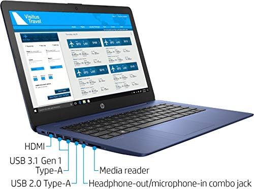 HP Patak 14in Érintőképernyős Laptop, AMD A4-9120E 4GB RAM, 64 gb-os eMMC Windows 10 (Felújított)