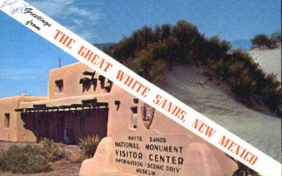 White Sands Nemzeti Emlékmű, Új-Mexikó, Képeslap