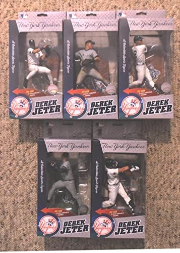 2014 McFarlane Derek Jeter Yankees World Series Készlet 5 akciófigurák