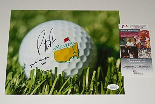 Patrick Reed Dedikált 8x10-es Színes Fénykép (2018 Masters Bajnok) - Szövetség Coa! - Dedikált Golf Fotók