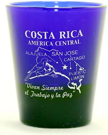 Costa Rica Közép-Amerika Kobalt Kék Klasszikus Design Pohár