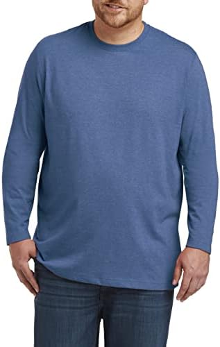Harbor Bay által DXL Nagy, Magas Nedvesség-Wicking Hosszú Ujjú T-Shirt