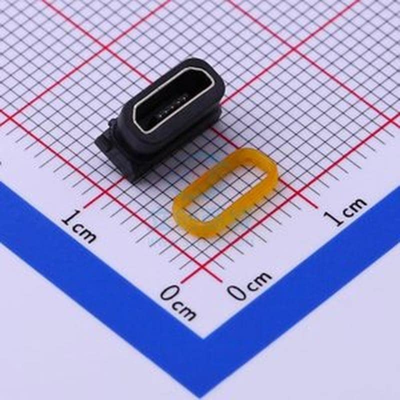 (1 Db) Vízálló MICROUSB Csatlakozó X7 Port Kitett Micro Sorozat USB Csatlakozó SMD Micro-B UE-M7SS-Y-4