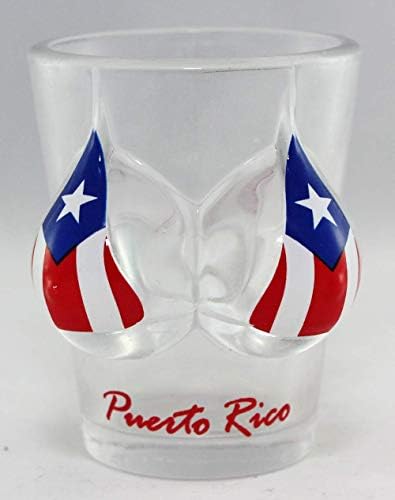 Puerto Rico Zászló Bikini Mellszobor 3D-s Pohár