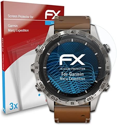 atFoliX Képernyő Védelem Film Kompatibilis Garmin Marq Expedíció képernyővédő fólia, Ultra-Tiszta FX Védő Fólia (3X)