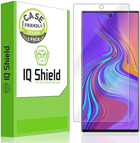 IQShield képernyővédő fólia Kompatibilis a Samsung Galaxy Note 10 (6.3 hüvelykes Kijelző)(2 Csomag)(Ügy Barátságos) Anti-Buborék