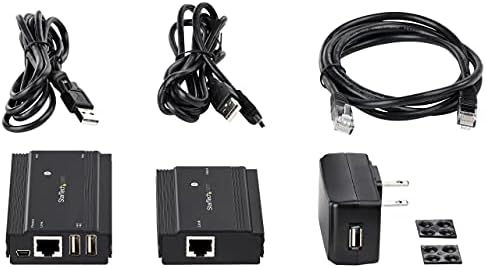 StarTech.com 4-Port USB 2.0 Hosszabbító Hub Át Egyetlen CAT5e/CAT6 Ethernet Kábel (RJ45) - 330ft (100m) - USB Extender Elosztó
