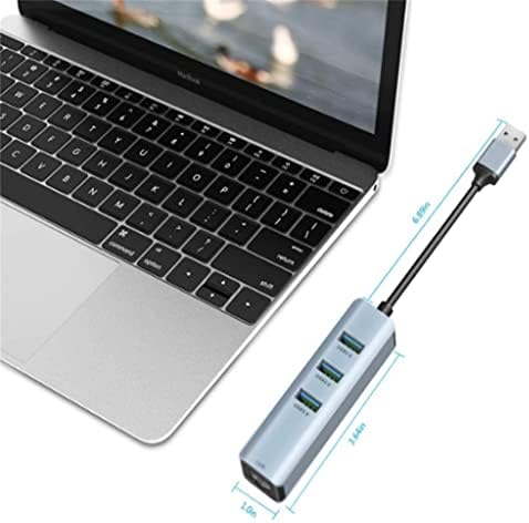 USB-elosztó USB 3.0 HUB C Típusú Ethernet Hálózati Adapter 1000 Mbps RJ45, USB-c 4 az 1-ben 3 USB 3.0 USB-Elosztó (Szín :