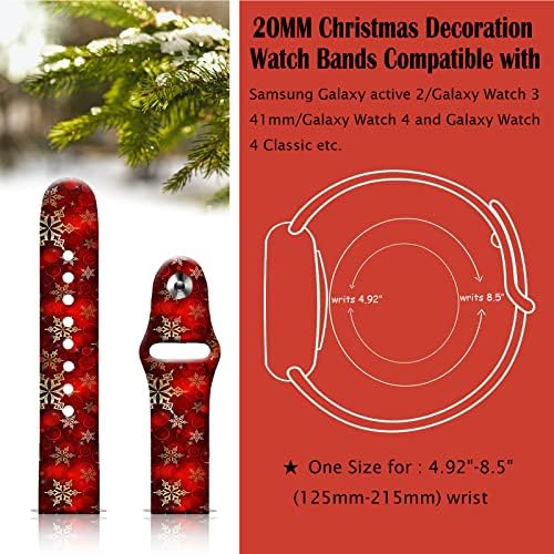 20MM Szilikon Sport Zenekarok Kompatibilis a Samsung Galaxy Óra 4 40mm 44mm/Klasszikus 42mm 46mm/Watch 3, 41 mm-es, Aktív