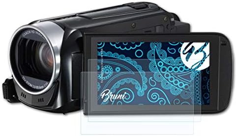 Bruni képernyővédő fólia Kompatibilis Canon Legria (Vixia) HF R406 Védő Fólia, Crystal Clear Védő Fólia (2X)