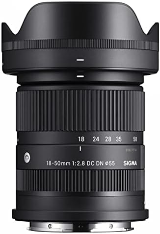 Sigma 18-50mm f/2.8 DC DN Kortárs Lencse Leica L, Csomag Hoya NXT Plusz UV-55mm+CPL Szűrő Készlet, valamint Tisztító Készlet