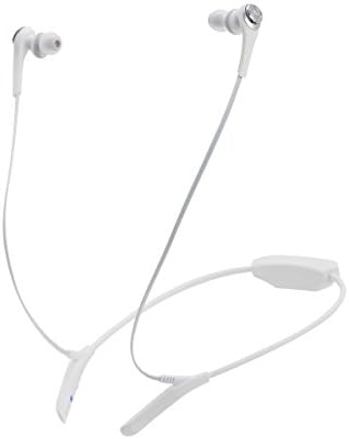 Audio-Technica ATH-CKS550BTWH Szilárd Bass Bluetooth Vezeték nélküli Fülhallgató Mikrofon & Control, Fehér