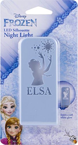 Jasco Disney Fagyasztott Elsa Sziluett Éjszakai Fény, Mindig, Hosszú élettartamú LED, Ideális Hálószoba, Gyerekszoba, Fürdőszoba,