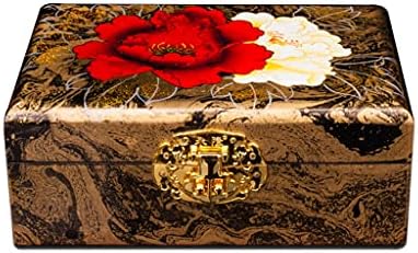 MMLLZEL Ékszerek-Box Tároló Kínai Stílusú Vintage Zár Esküvői Ajándék, lakberendezési Szervező Tárolás (Szín : C)
