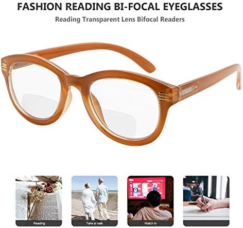 Eyekepper 4-Pack Bifokális Szemüvegre Nők Macska-szem Stílus Bifokális Olvasók