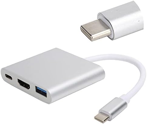 USB-Hub,USB C-Hub, USB Adapter, USB C Adpater 3.1 3 az 1-ben Hub Átalakító Dock High Definition Multimedia Interface 4K[Splitter]