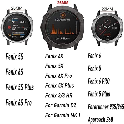 FKIMKF 20/22/26mm Watchband A Garmin Fenix 6 6 6X Pro 5 5X 5S Plusz 3HR 935 MK2 Szilikon Zenekar gyorskioldó Nézni Easyfit