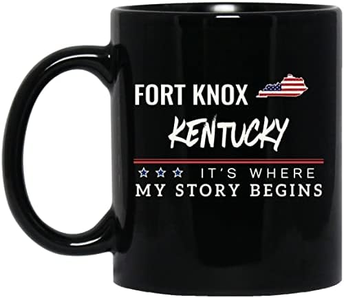 Amerikai Zászló Bögre Fort Knox Kentucky Kávét, Ahol A Történet Kezdődik július 4 Bögre Hazafias Ajándék Függetlenség Napja