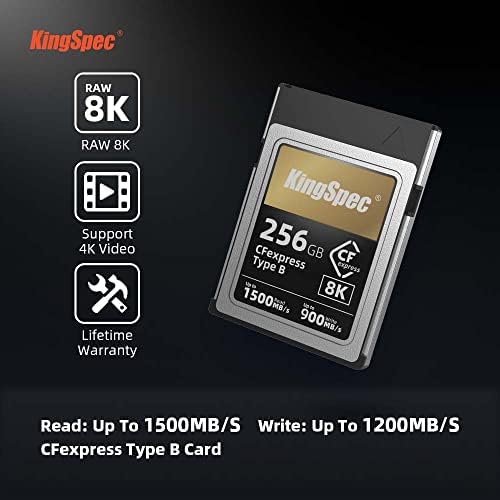 KingSpec 256 gb-os M. 2 SATA SSD-42mm + 256 gb-os CFexpress B Típusú Memóriakártya