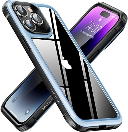 Meifigno Szivárvány Sorozat iPhone 13 Pro Max Esetben Mágneses, [Kompatibilis MagSafe & 3X Katonai Csepp Védelem] Tiszta