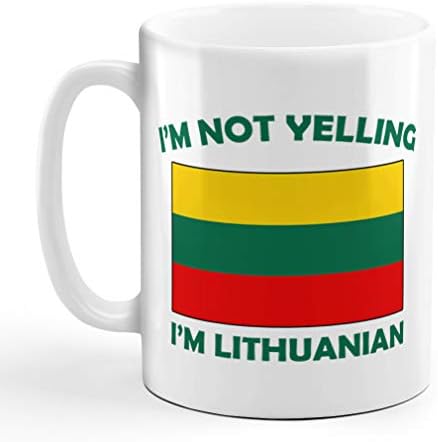 Nem Kiabálok én litván Litvánia Litvánok Kávé, Tea, Bögre, Csésze Ünnep a Karácsony, a Hanuka Ajándék Férfi & Nő