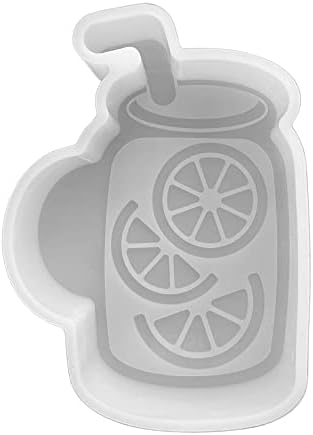 A limonádé a Befőttesüvegben Szilikon Freshie Penész | Méret 3.25 Széles x 4.5 Hosszú x 1 Mély | Déli Befőttesüvegben Design