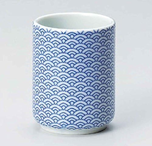 Kék Tenger & Hullám 2.6 inch Készlet 5 Japán Tea Csésze, porcelán, Japánban Készült