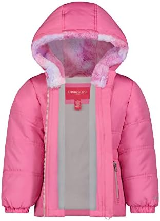 LONDONI KÖD baba-lányok Kapucnis Téli Kabát Megfelelő Fejpánt