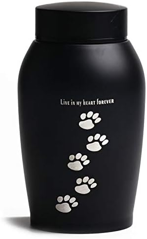 Kisállat Hamvasztás Urna Kutyák számára Hamu | Fém Paw Print Urna | Temetkezési Urna | Emlékművek Emlék |Macska Urnák