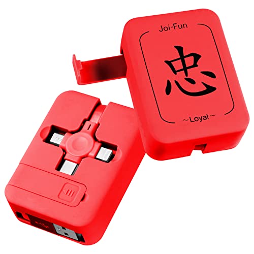 Joi-Szórakoztató Multi Gyors Töltés Kábelt a Telefon készenléti 3-in-1 3.3 ft Behúzható Lightning-Micro USB-Kábel Típus C