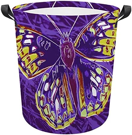 Absztrakt Művészet Pillangó Szennyes Kosár Összecsukható Szennyesben Ruhát, Táskát tárolóban együtt Kezeli az Otthoni Hotel