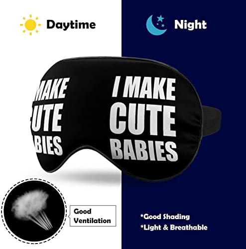 Azt, Hogy az Aranyos Kisbabákat Nyomtatás Szem Maszk Fény Blokkoló Aludni Maszk, Állítható Heveder Utazási Alszik Műszakban