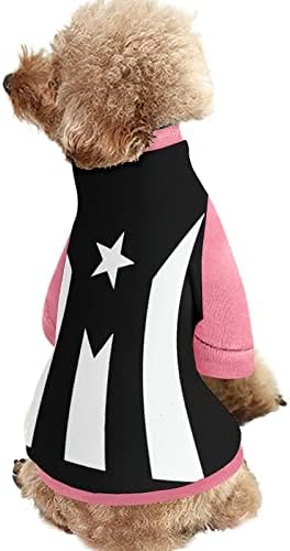 FunnyStar Puerto Rico Fekete Zászló Büszkeség Nyomtatás Pet a Pulóver Polár Pulóver Kezeslábas a Kutyák, Macska Design