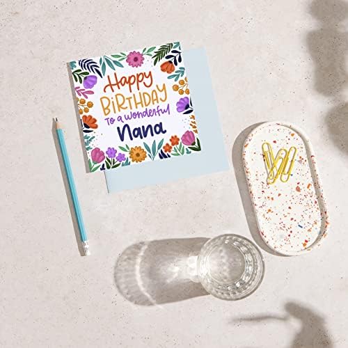 Huxters Szülinapi Kártyát – Nana Szülinapi képeslapok, Virágos Print –Születésnapi Kártyákat Neki – Női Ajándékot – Luxus